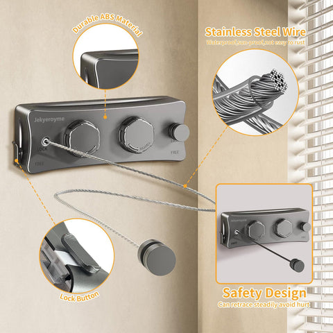 Jekyeroyme rust-proof and sun-proof materials keep the unit looking fresh.