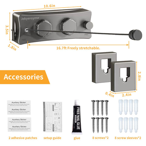 Jekyeroyme flexible installation options work on tiles or plaster walls.