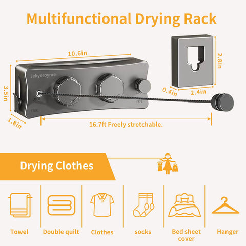 Jekyeroyme wall-mounted setup ideal for balcony or laundry room.