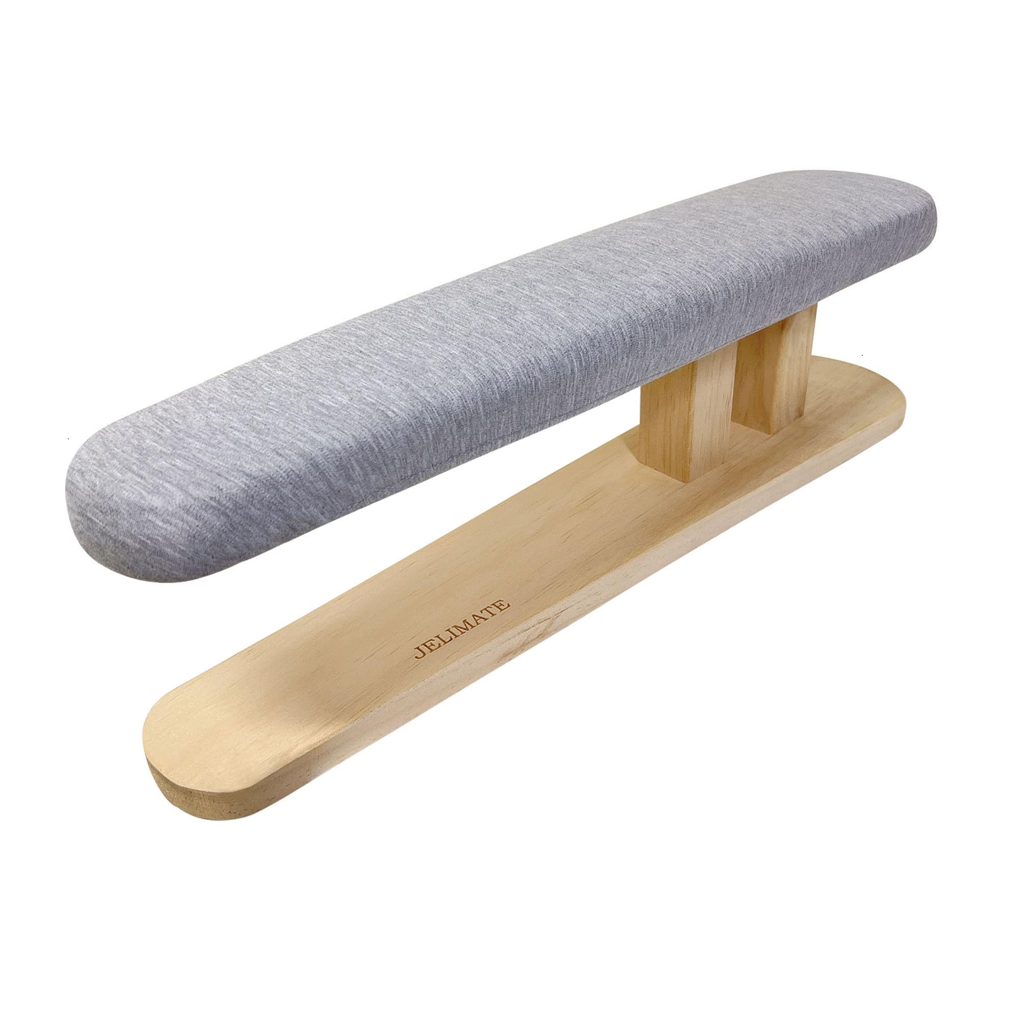 JELIMATE padded ironing board front view, compact design for sleeves and pants.