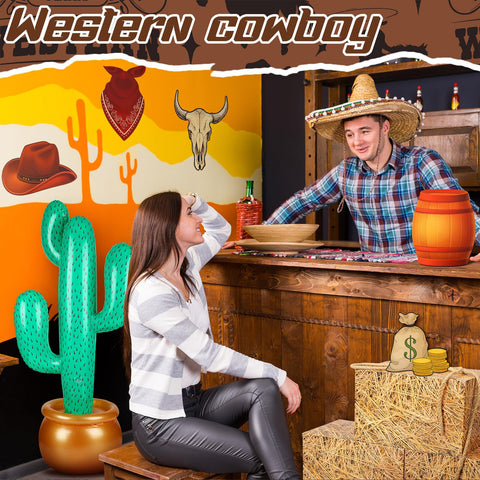JellyArch cowboy hat card accents add authentic Western charm to tables
