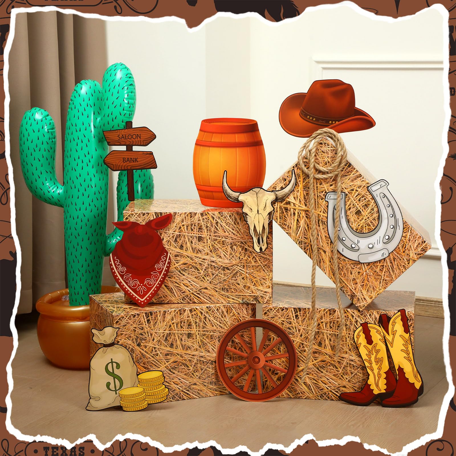 JellyArch horses card decor highlights equestrian details on centerpieces