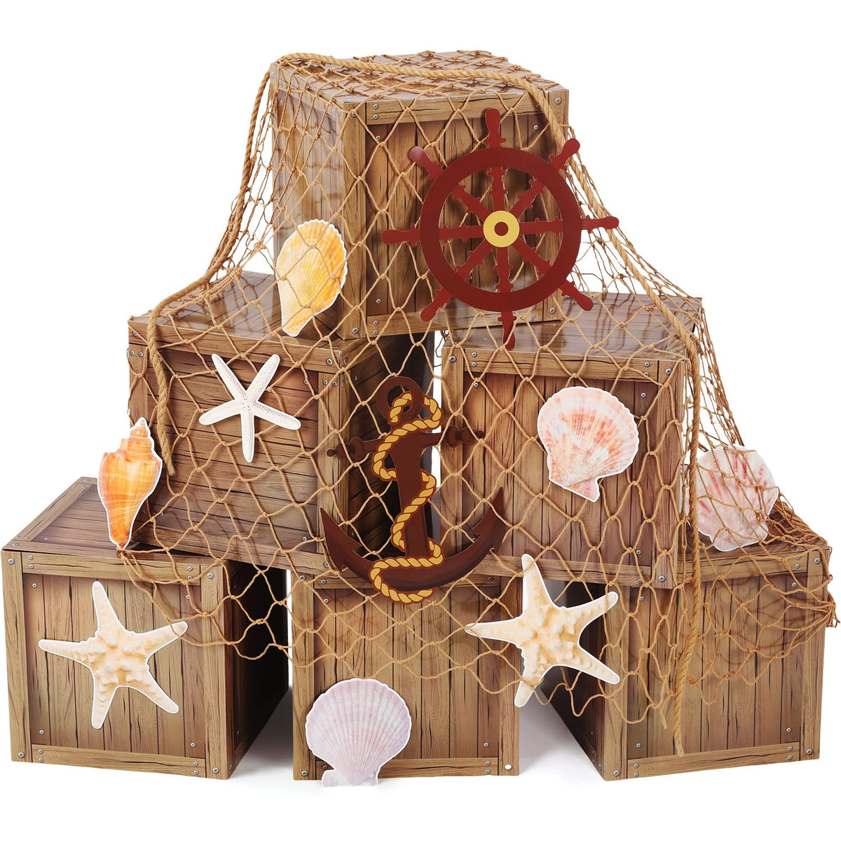 JellyArch pirate decor crate pack—durable display for trunks and tables.