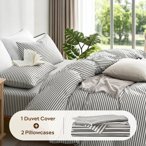 JELLYMONI cotton duvet cover is machine washable for easy care
