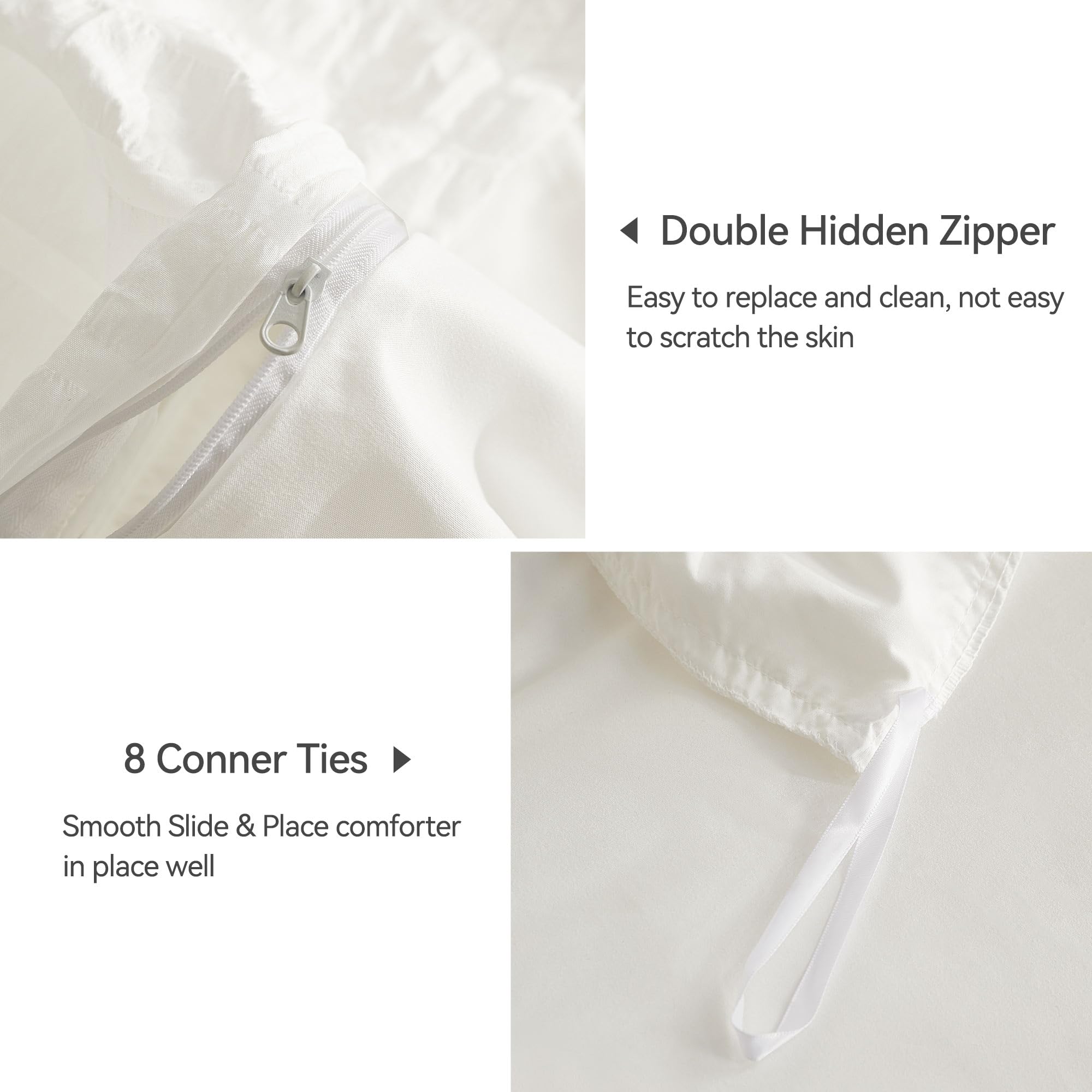 JELLYMONI zipper closure provides a clean seamless look