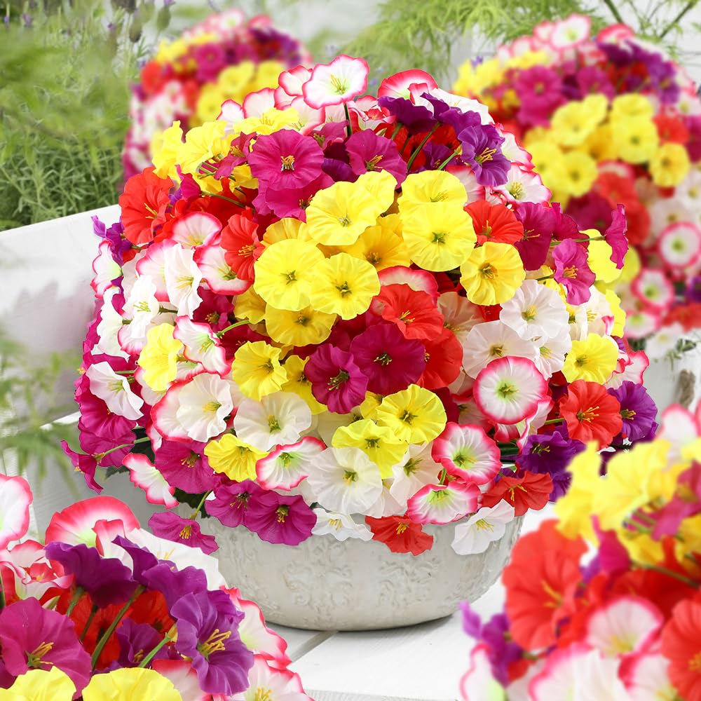 JEMONG farmhouse-style daisies decorate porch boxes with lifelike texture