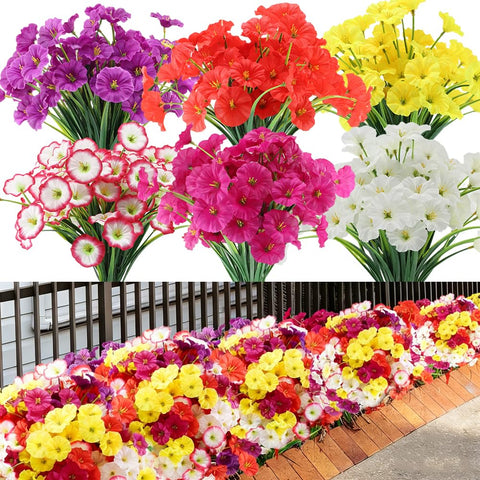 JEMONG artificial daisies on a windowsill provide maintenance-free color year-round