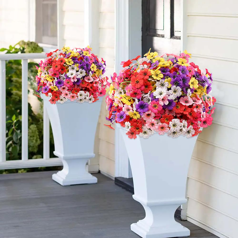 JEMONG lifelike flower heads with stable stems