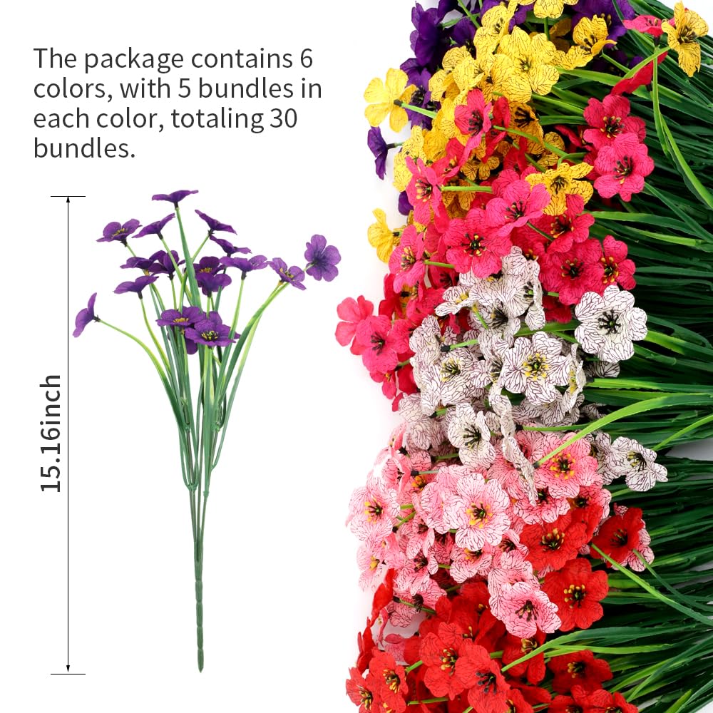 JEMONG UV-resistant artificial flowers stay vibrant in sun