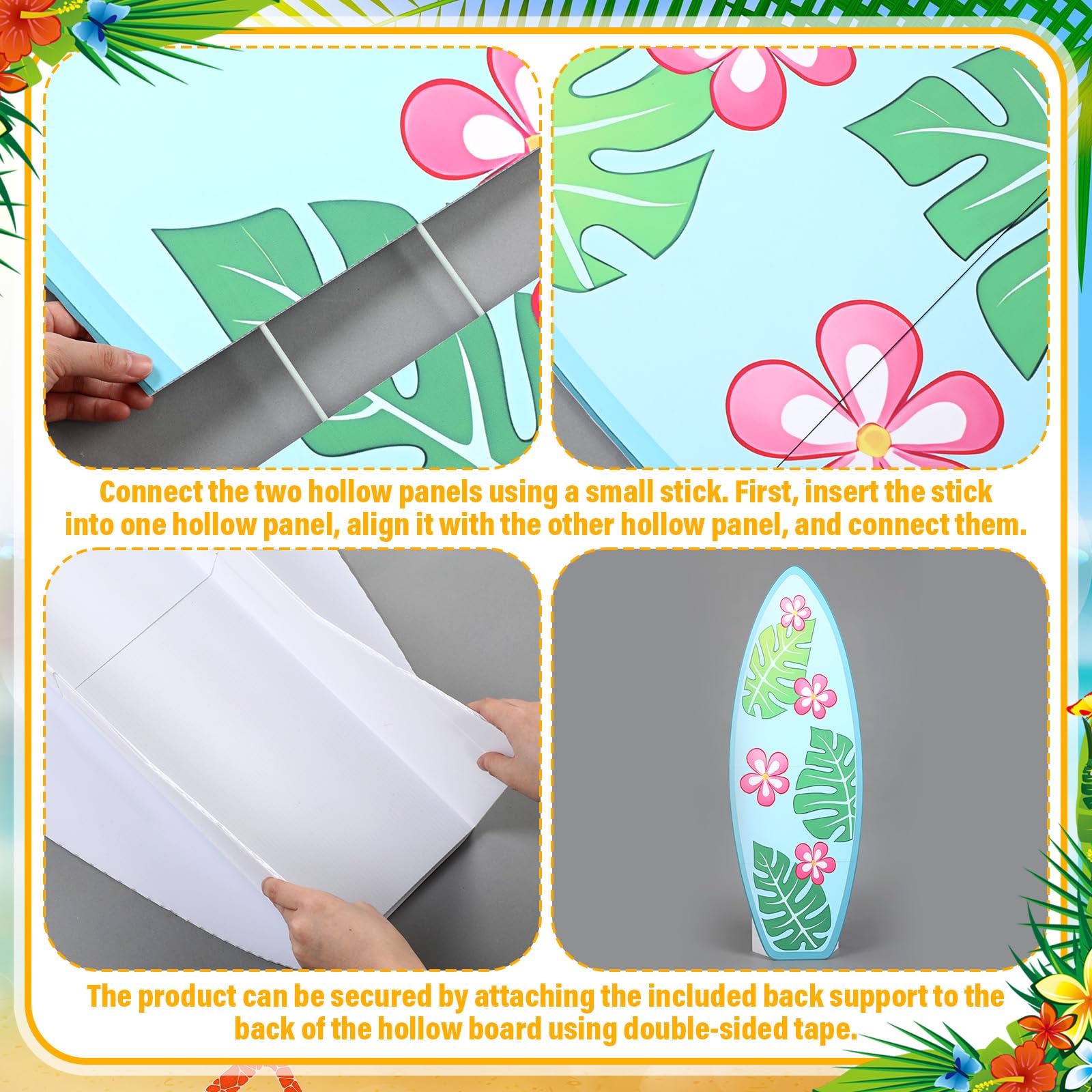 Jenaai Luau color-rich decorations brighten any summer space