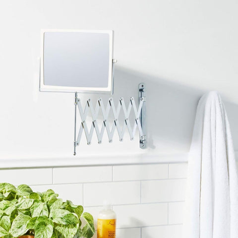 JERDON mirror with 360-degree swivel for easy angle adjustments