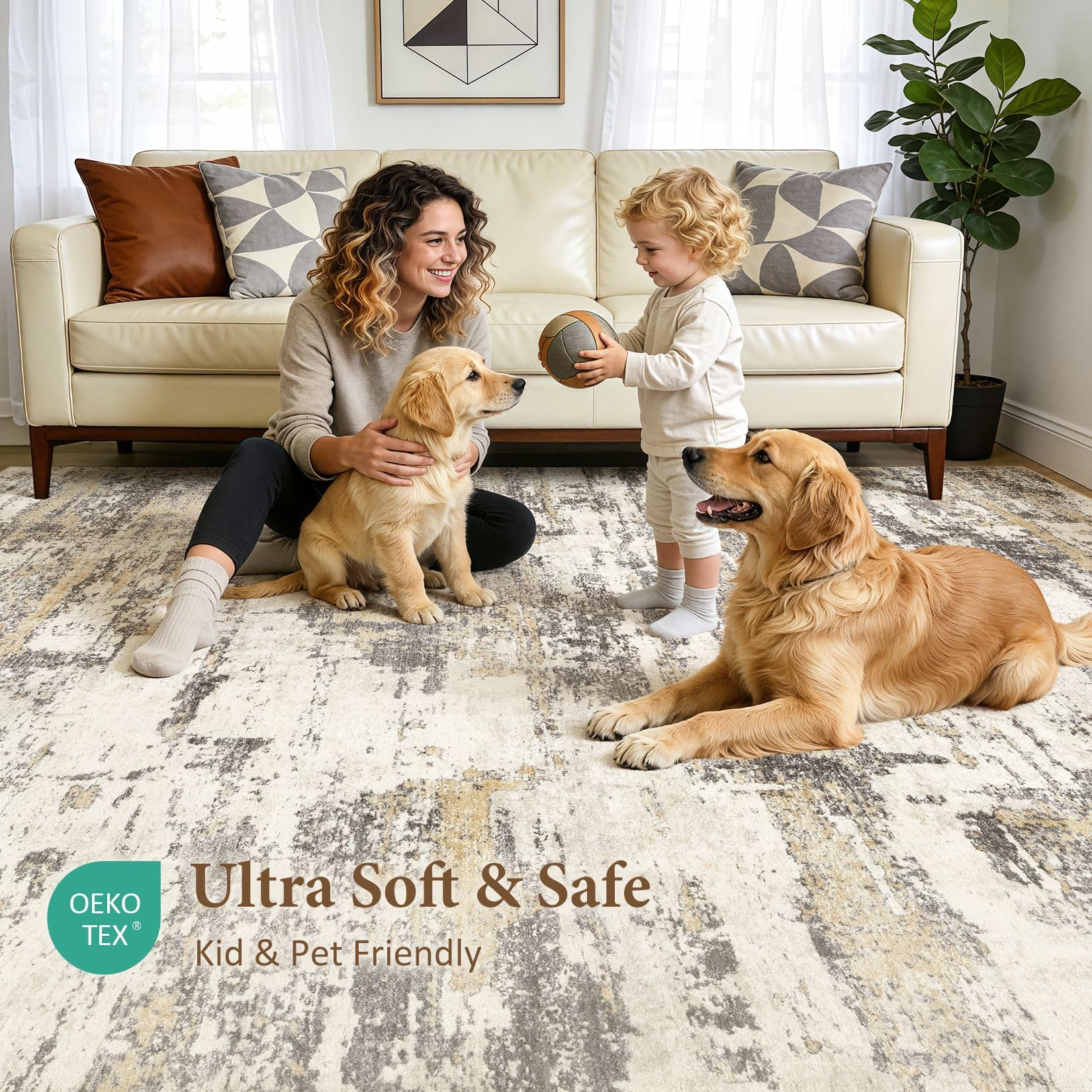 Jessibou neutral gold-brown palette complements modern and farmhouse decor