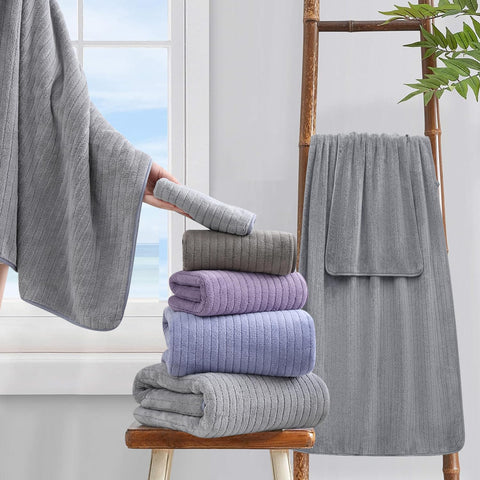 Jessy Home double-stitched hems on towels for enhanced durability.