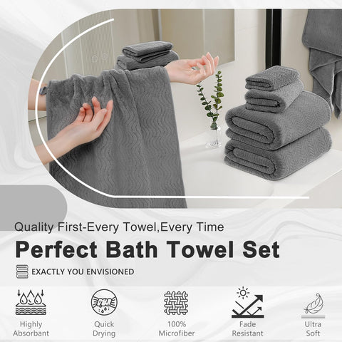 Jessy Home hotel-quality bath towel adds a luxe bathroom touch