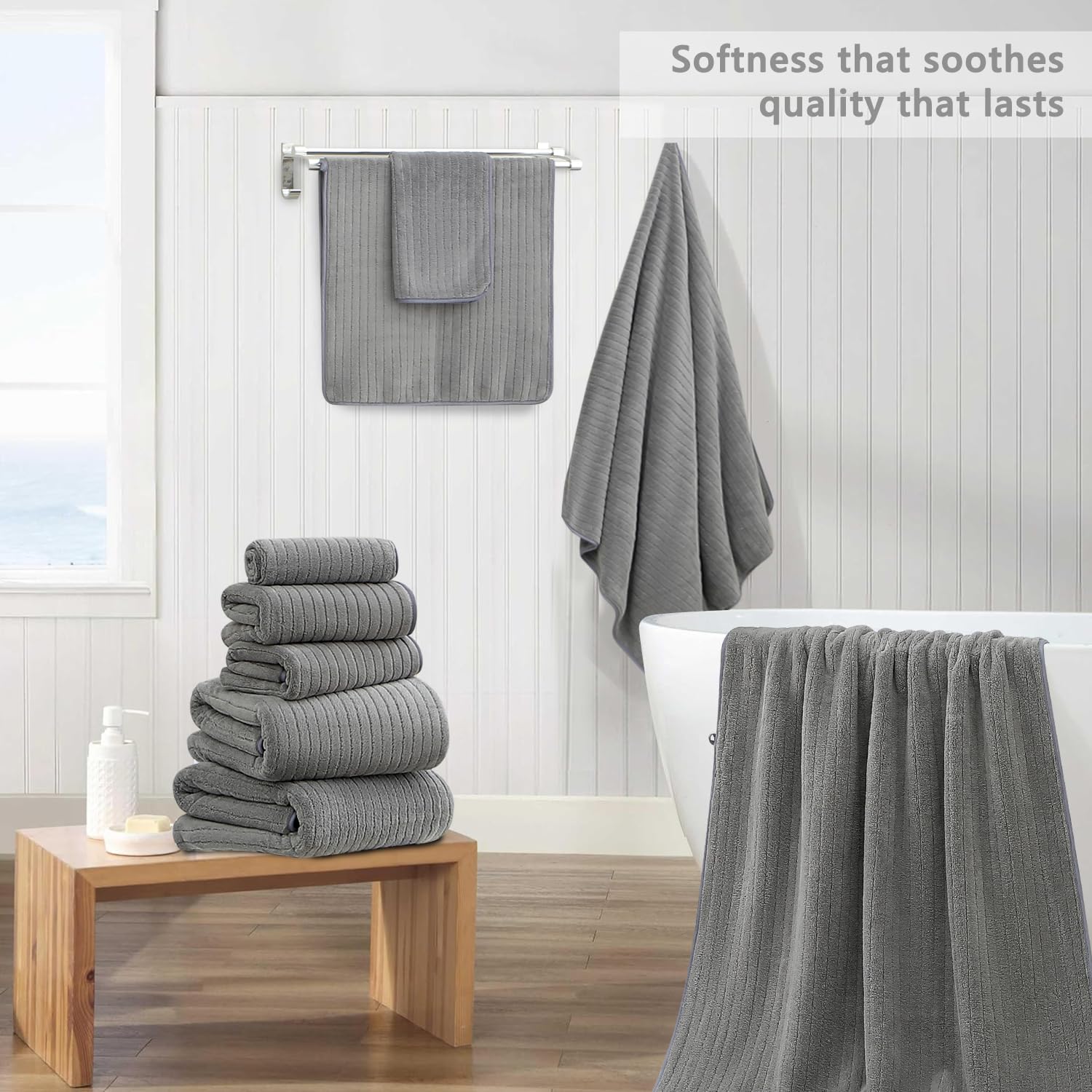 Jessy Home machine-washable towels offering easy care for busy homes.
