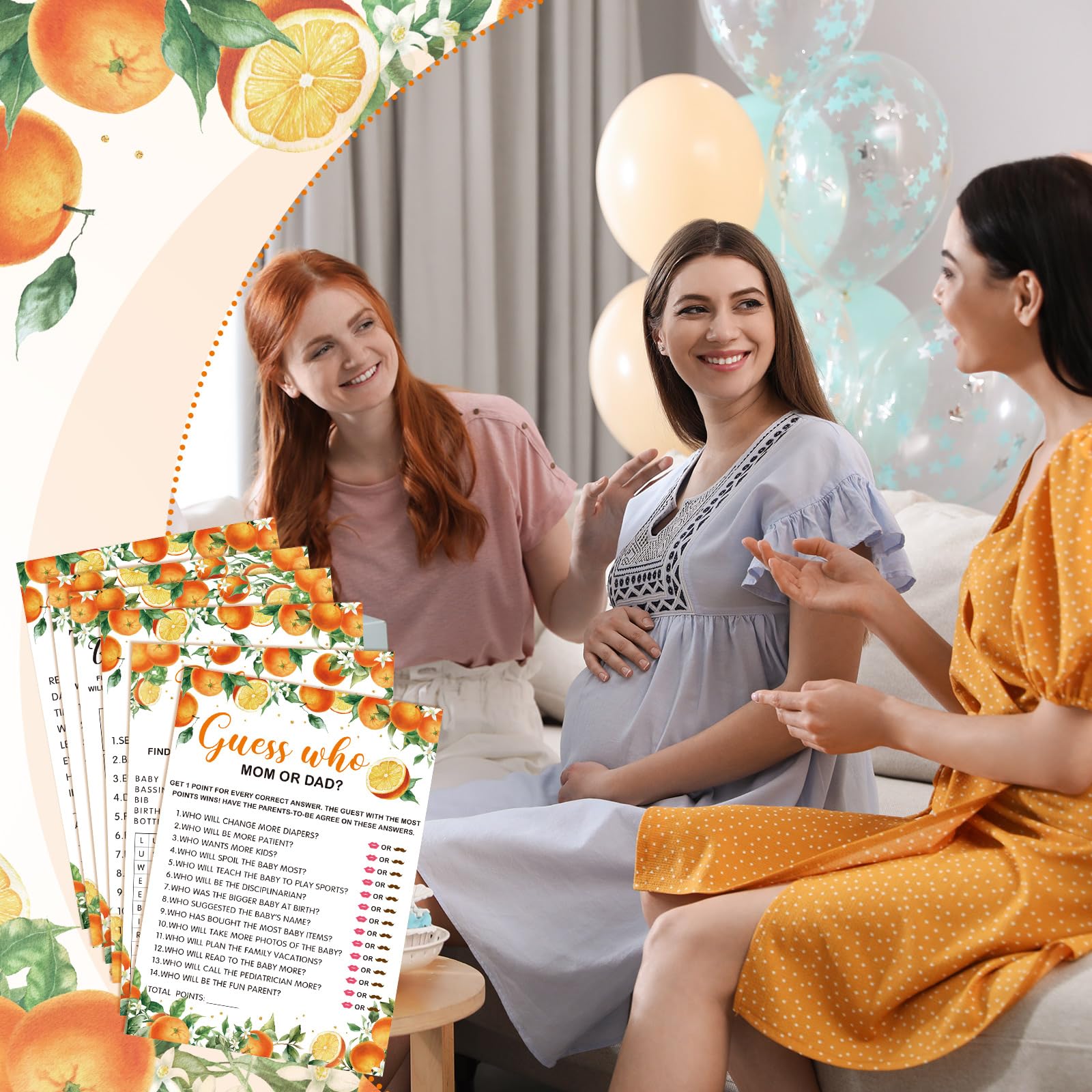 Jetec baby word scramble cards for entertaining guessing at shower