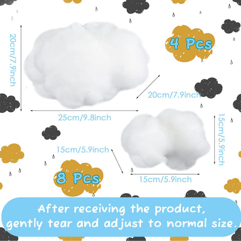 Jetec artificial cloud prop, small 15x15 cm, ideal for cozy table decor