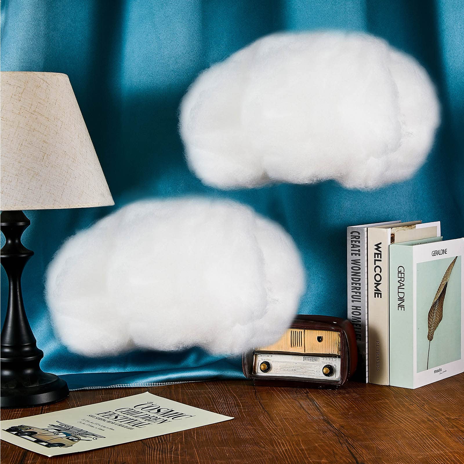 Jetec cloud prop easy to store and reshape after delivery.