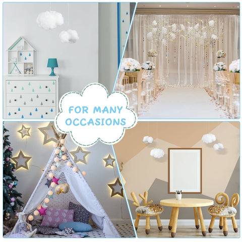 Jetec cloud props paired with string lights create a magical stage effect