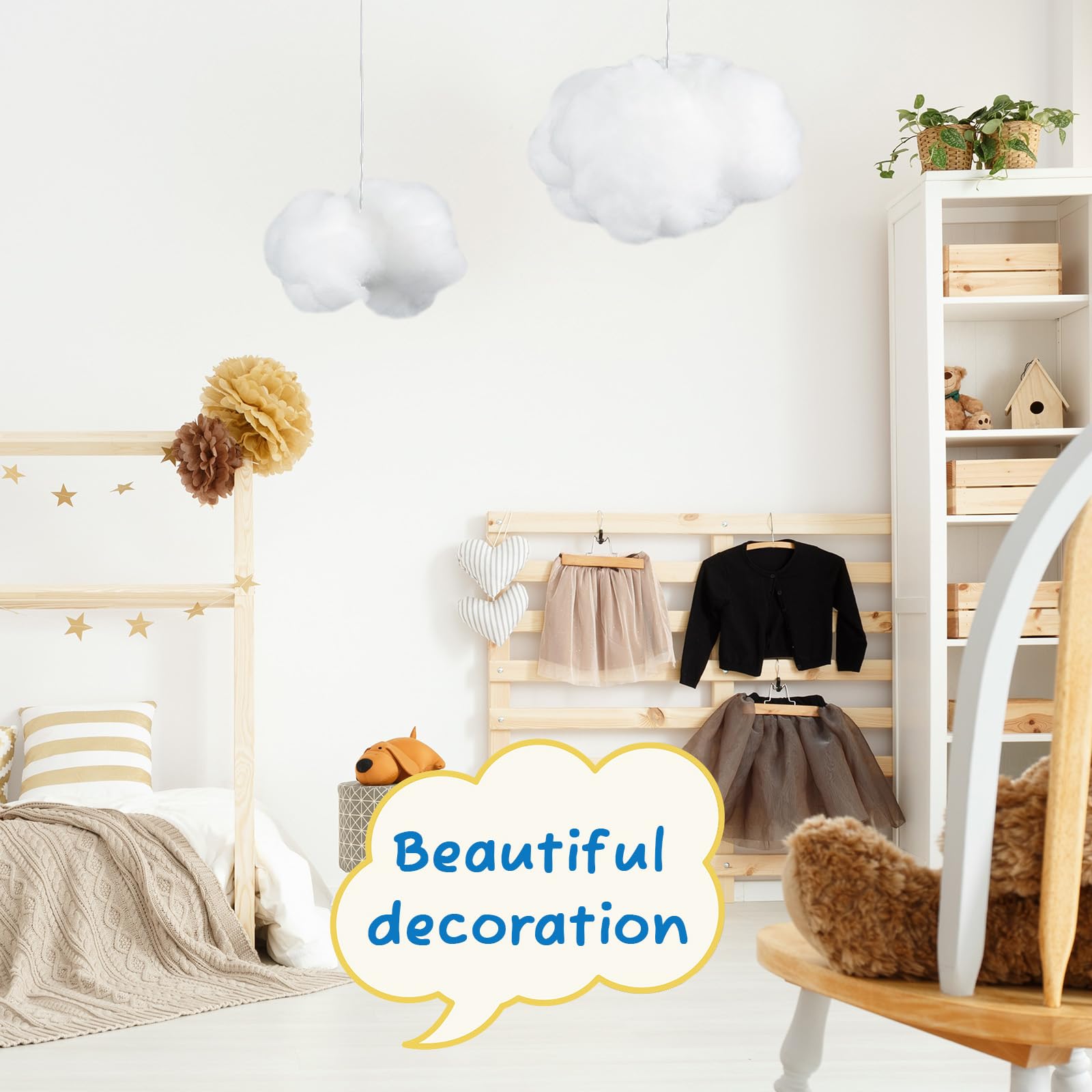 Jetec wedding cloud decor setup for elegant ceiling backdrop