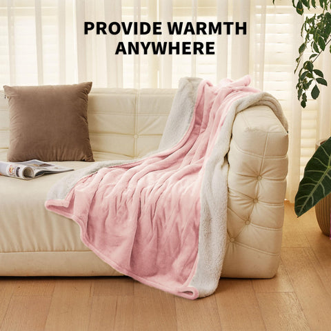 JET'S HOME heated blanket is machine washable with simple care notes.