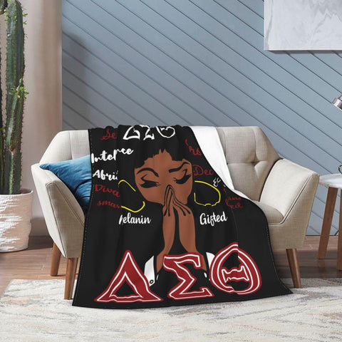 JEUAIOAI sorority gifts blanket throw, multipurpose setup on couch and bed