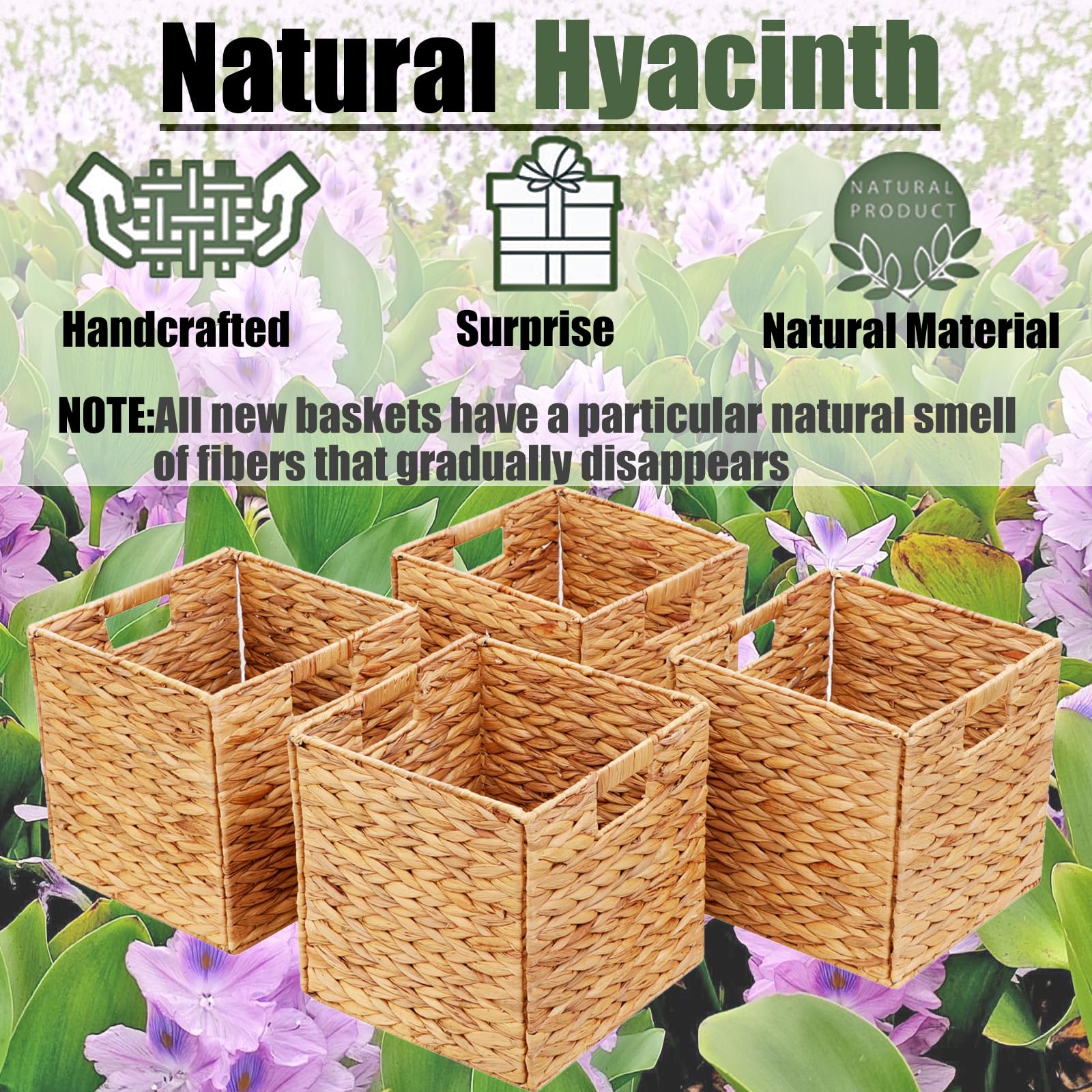 JGJCYO9 11x11in basket ideal for towels, clothes, or toiletries