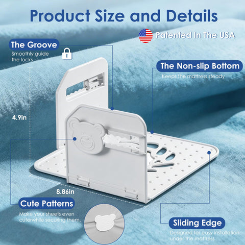 Jiaao 168 anti-slip points securely grip sheets without shifting