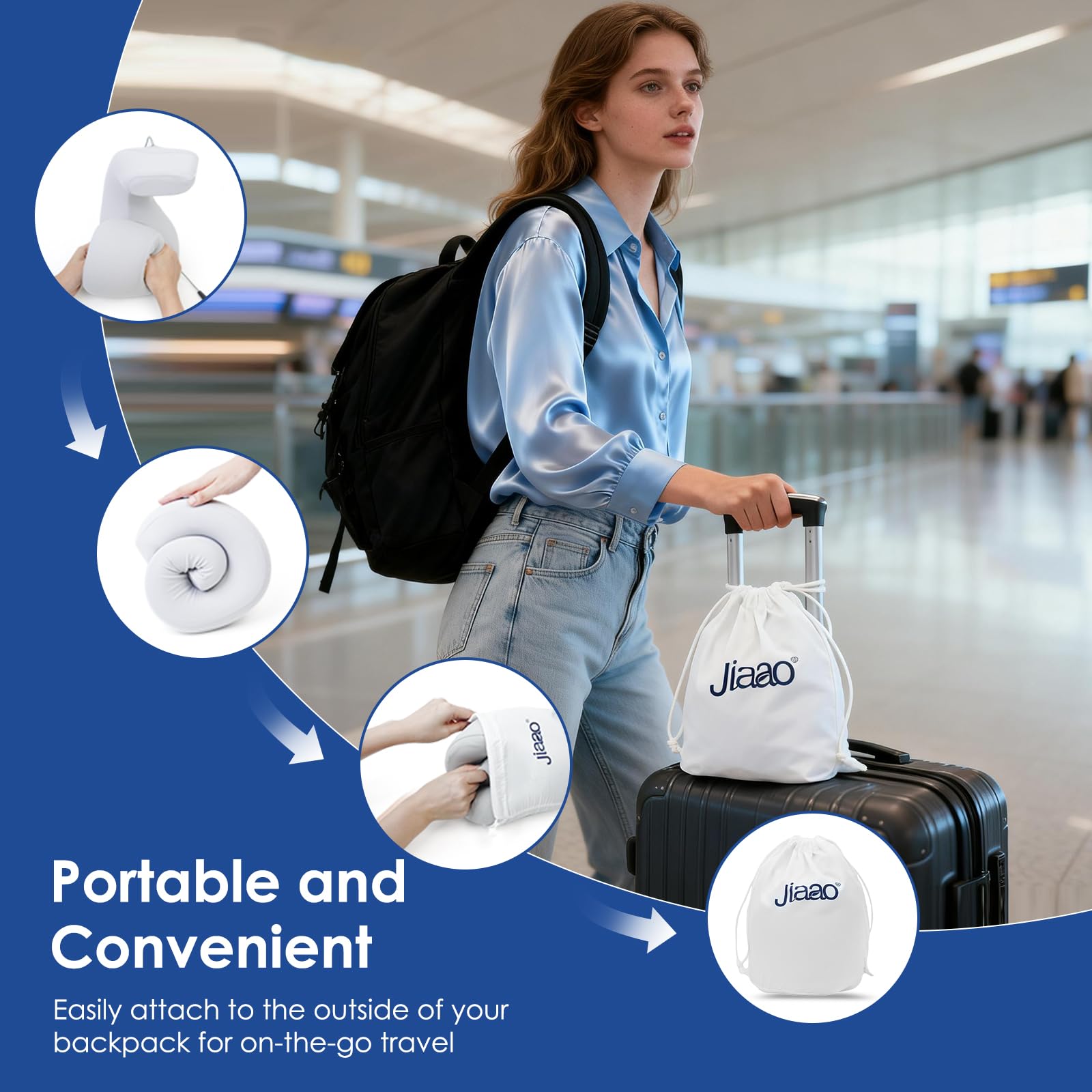 Jiaao compact design packs flat for easy packing