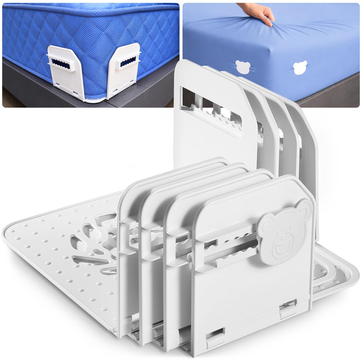 Jiaao original bed sheet holders at corners keep sheets taut and wrinkle-free