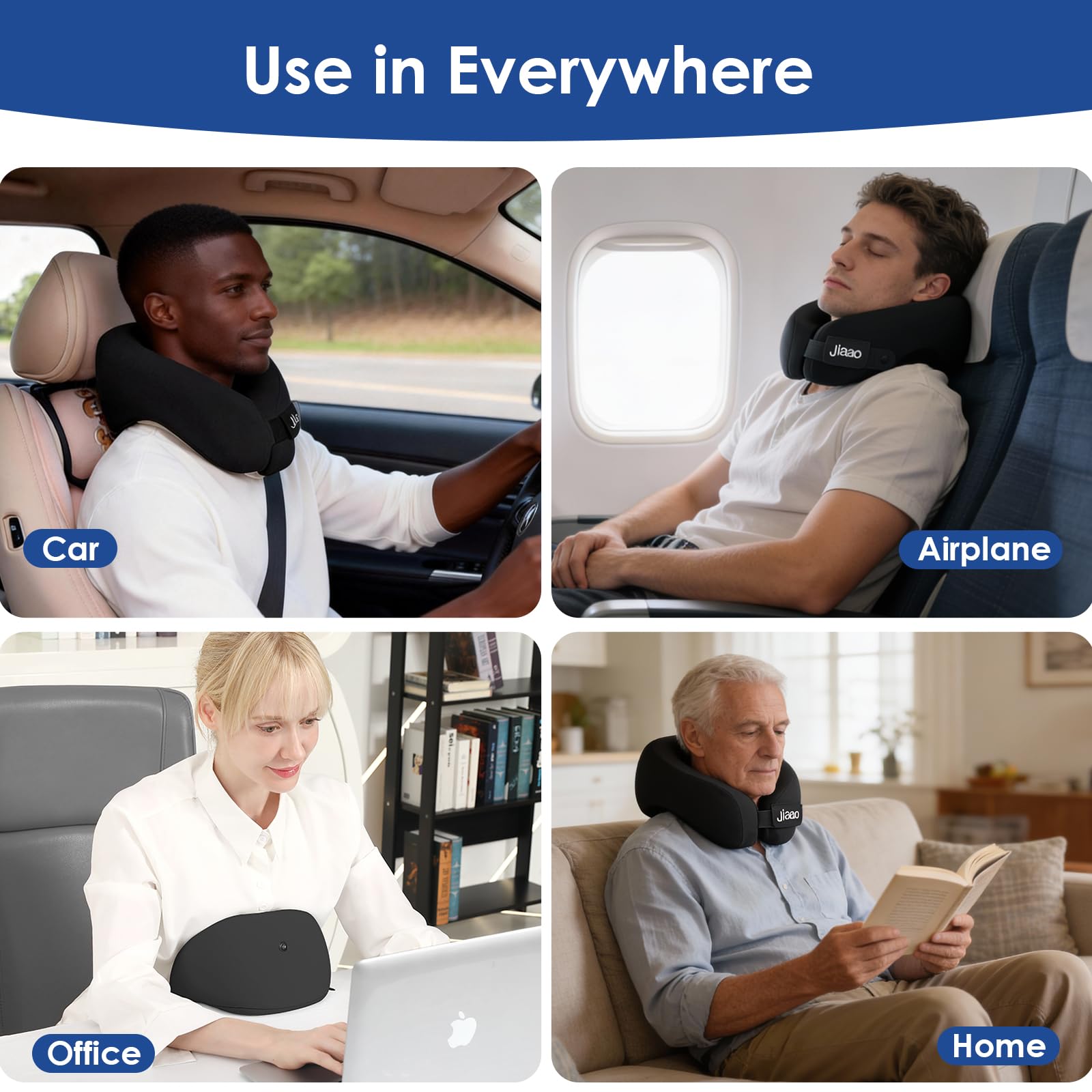 jiaao travel pillow set is a compact all-in-one solution for travel