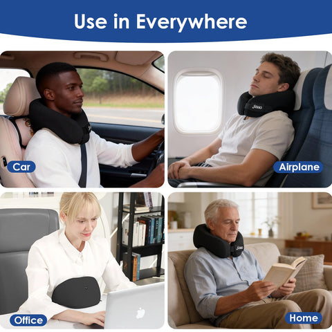 jiaao travel pillow set is a compact all-in-one solution for travel