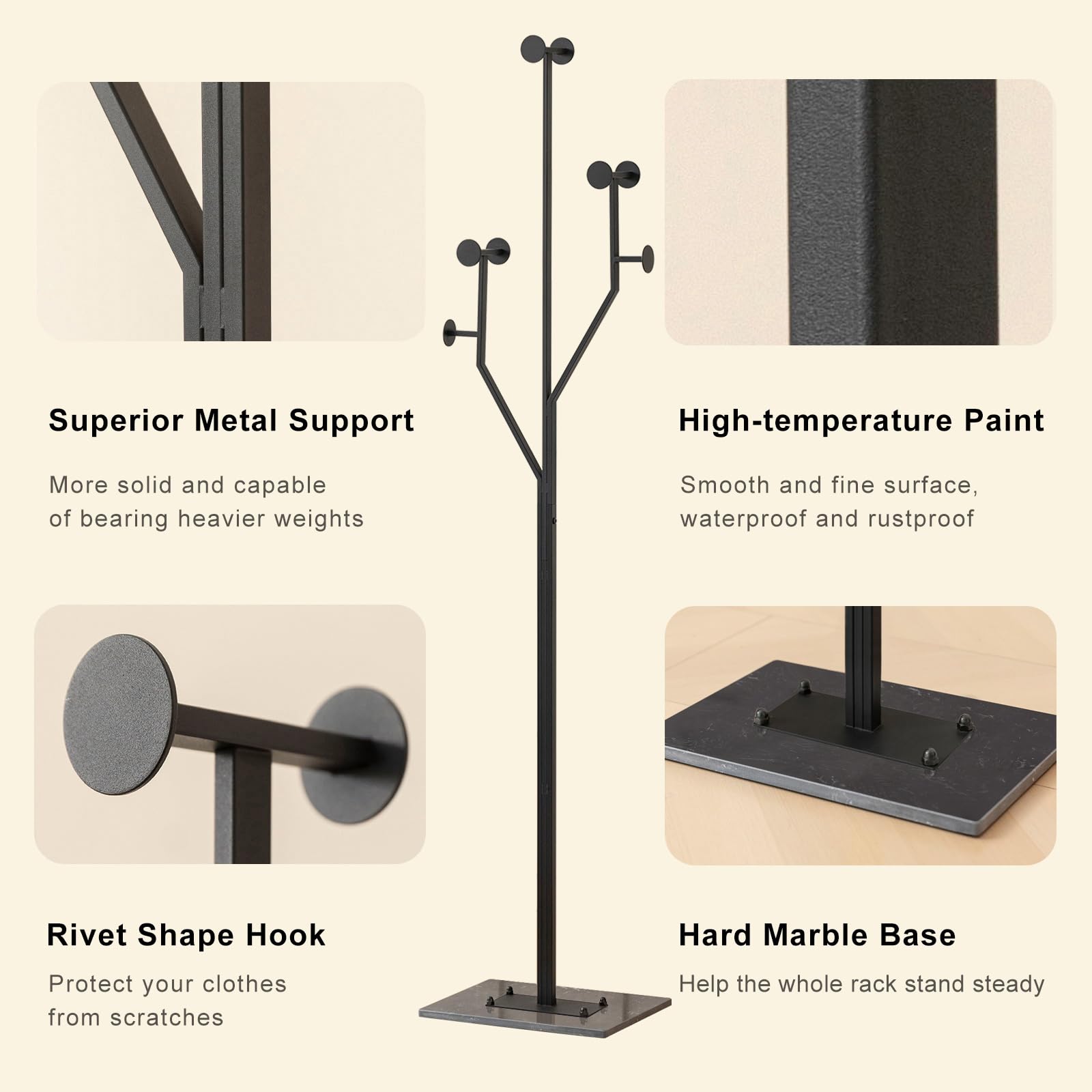JIAYUEJU corner coat rack saves space in hallway