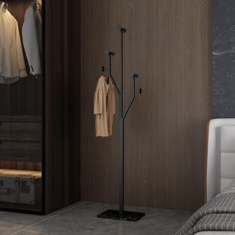 JIAYUEJU heavy duty metal coat tree provides durable support