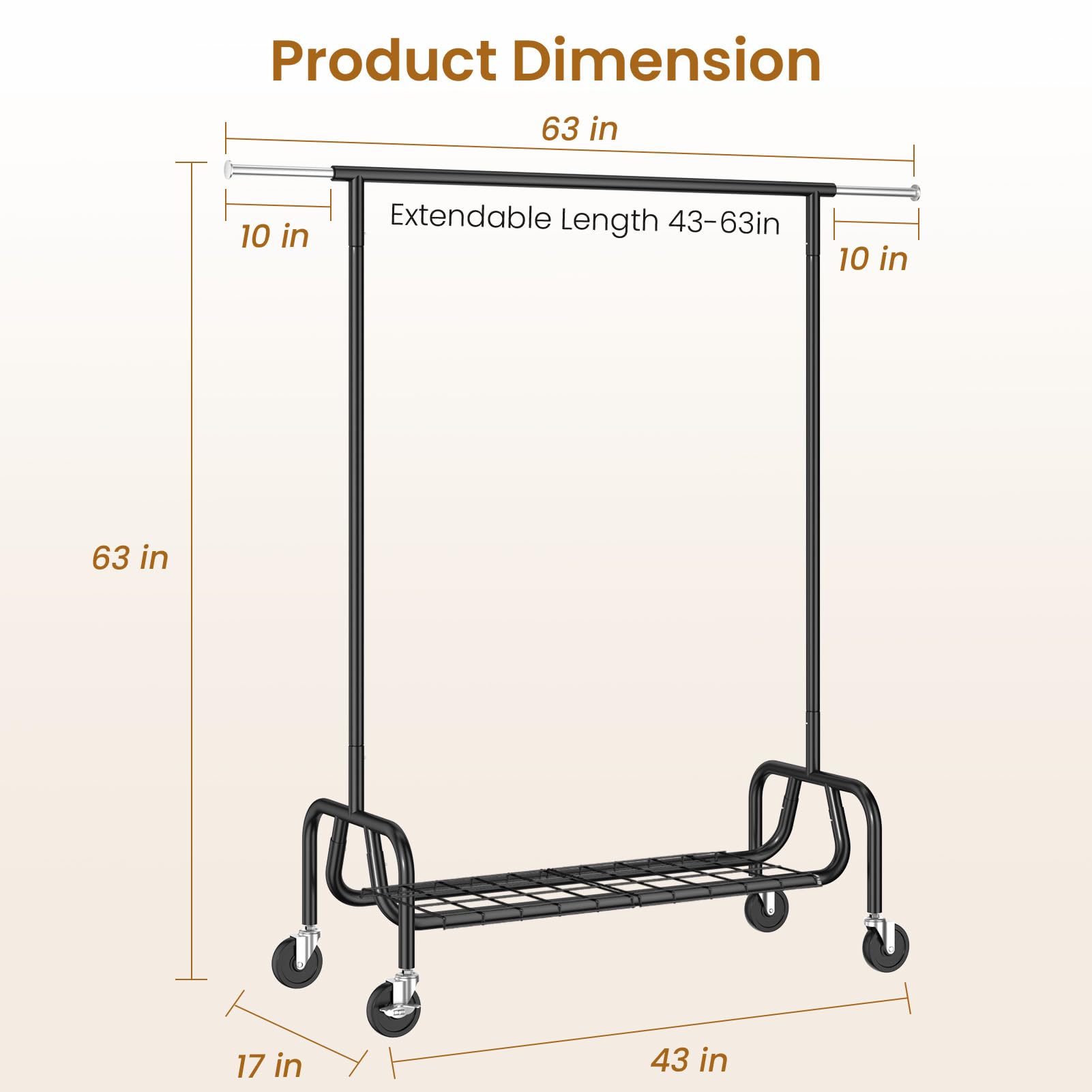 JIEJIERUI lockable casters provide stability when needed