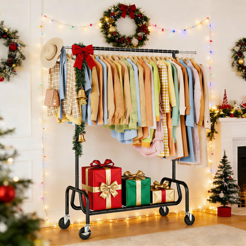 JIEJIERUI multi-functional storage rack combining hanging space and shelves