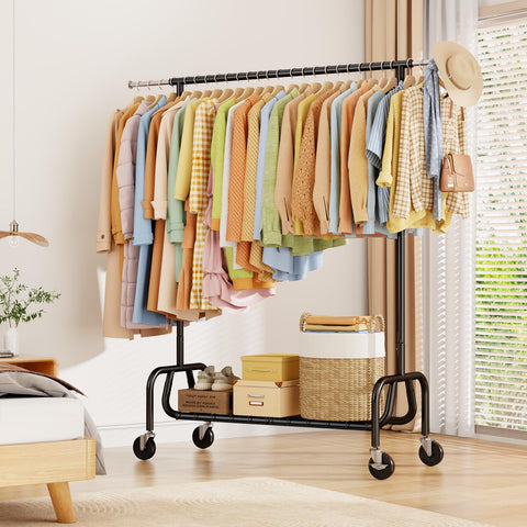 JIEJIERUI versatile garment rack for home or boutique spaces