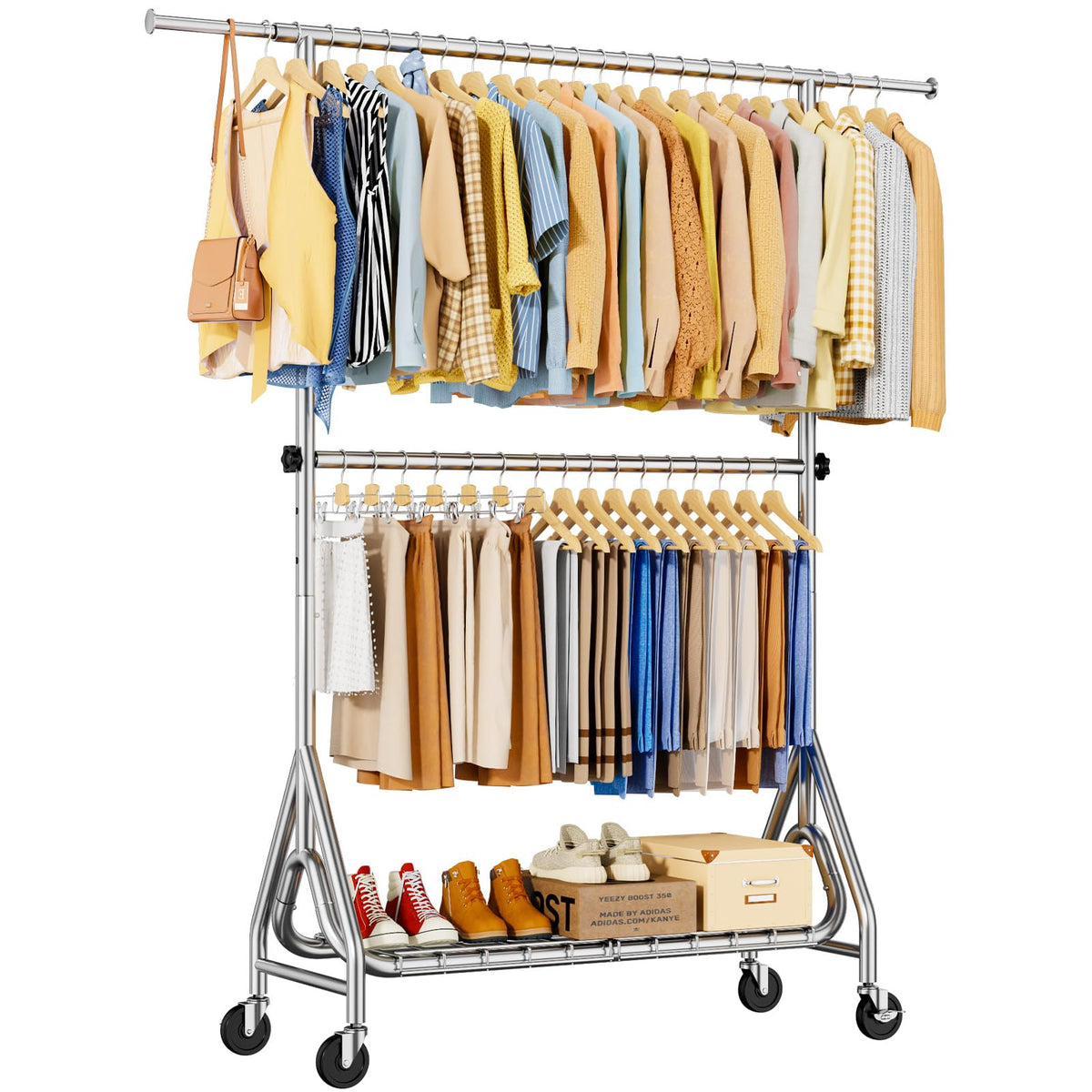 JIEJIERUI heavy-duty rack rolling base demonstrates stability for heavy loads.