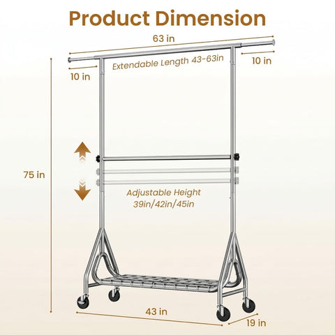 JIEJIERUI rolling casters glide smoothly on floors for easy repositioning.