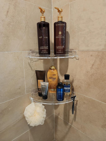 JiePai organizer supports up to 30 lbs for stable shower items.
