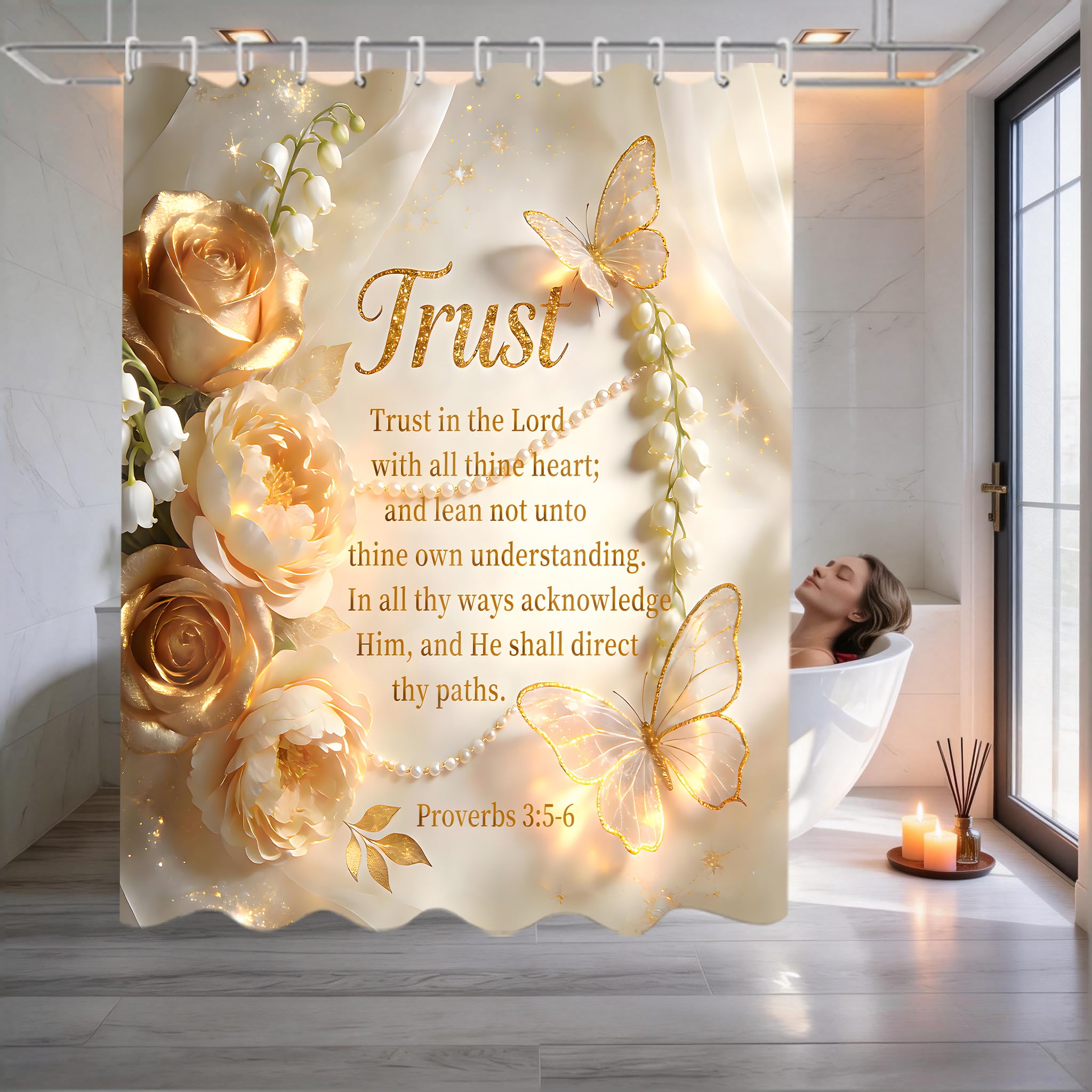 Overall Jieprom bathroom set display shows cohesive style and moisture protection.