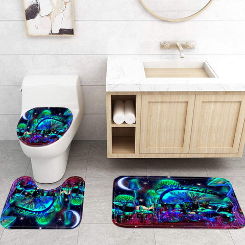 jieprom mushroom rug in soft flannel adds warm comfort underfoot