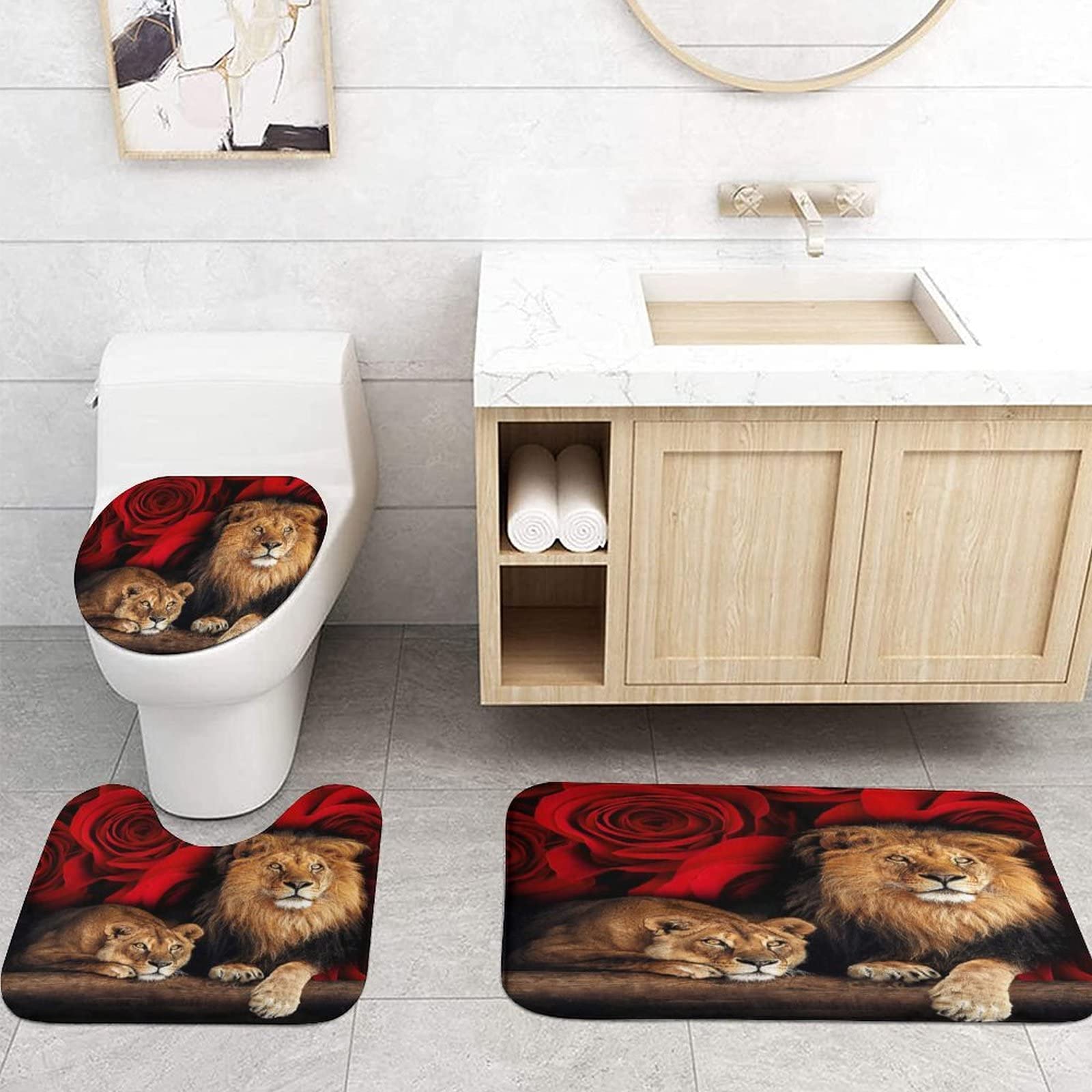 jieprom toilet lid cover adds coordinated decor and easy maintenance