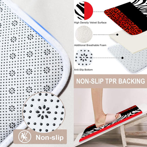 jieprom u-shaped rug provides cushioned footing and non-slip stability