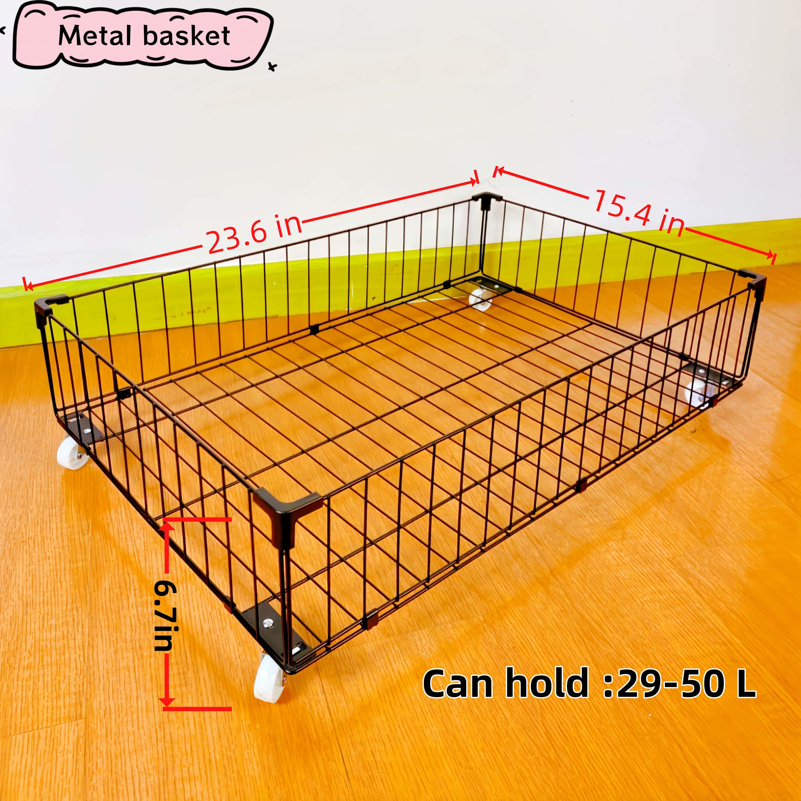 Jifader under-bed drawer open design for quick access to shoes and clothes.