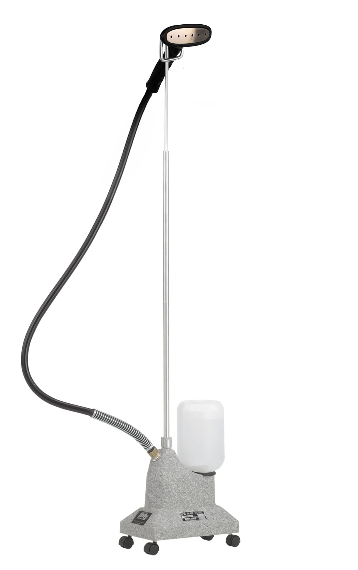 Jiffy Steamer J-2S plastic head with stainless face for gentle fabric steaming