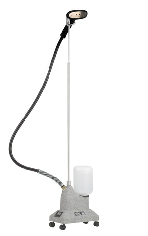 Jiffy Steamer J-2S plastic head with stainless face for gentle fabric steaming