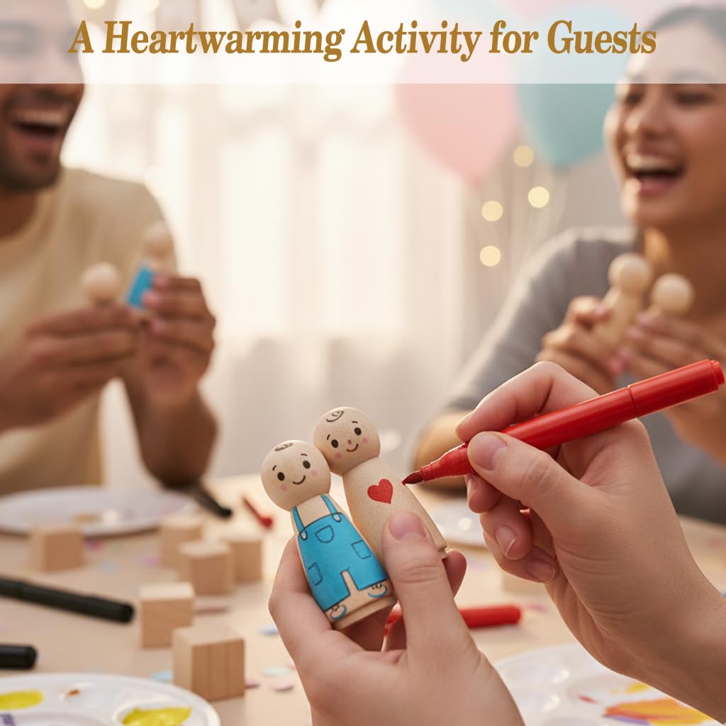JigJag beech wood dolls offer a smooth surface for easy coloring