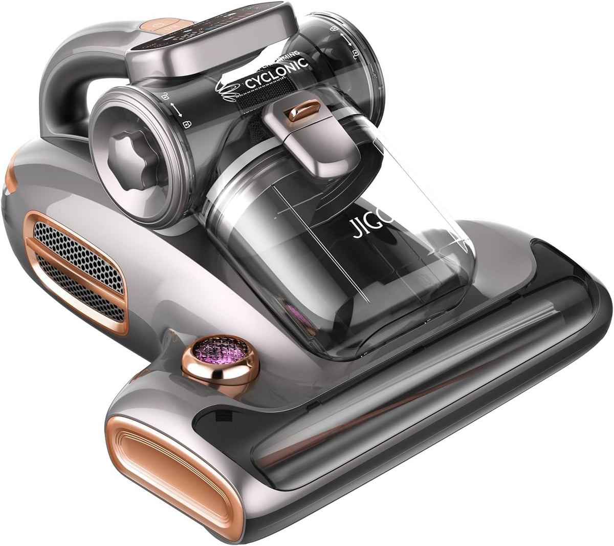 JIGOO T600 bed vacuum cleaner with UV-C light for deep mattress cleaning