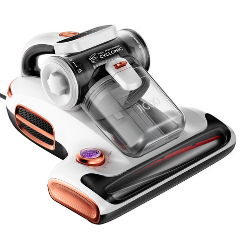 JIGOO T600 mattress vacuum with UV-C light cleans mattresses deeply for a fresher bed.